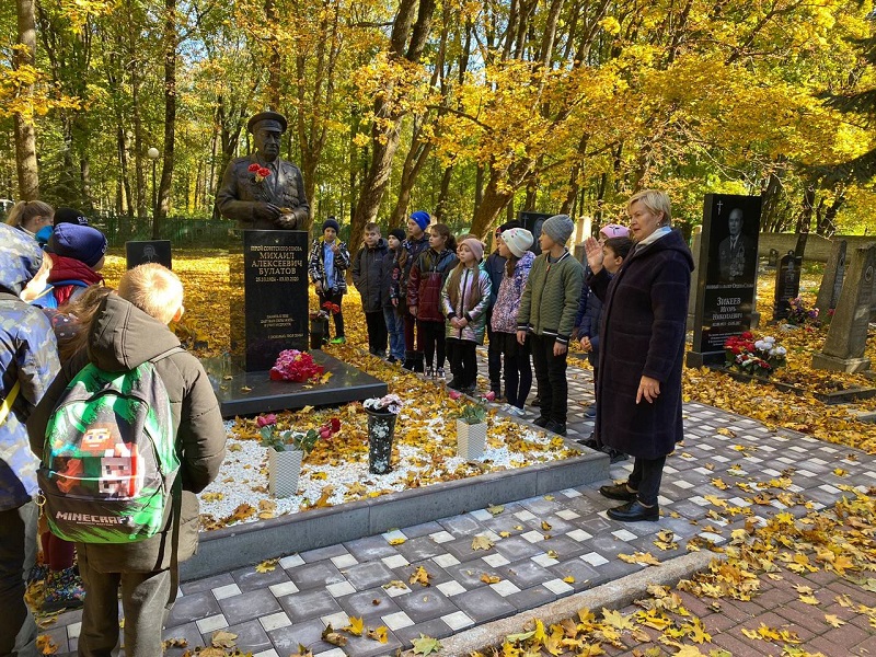 На Мемориале памяти павших в годы Великой Отечественной войны..